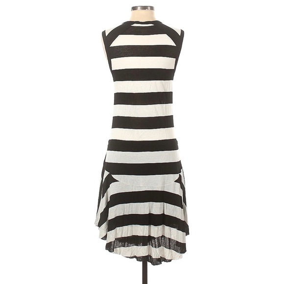 A.L.C. Black and White Striped Cinch Waist Tank Dress🖤🤍🖤 - Picture 2 of 15